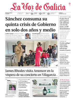 Cover of La Voz de Galicia (Arousa)