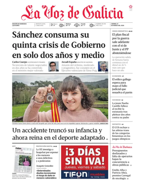 Cover of La Voz de Galicia (Barbanza)