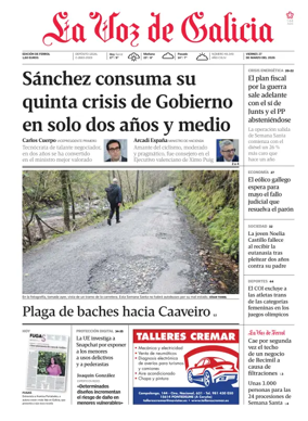 Cover of La Voz de Galicia (Ferrol)