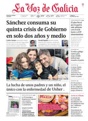 Cover of La Voz de Galicia (Viveiro)