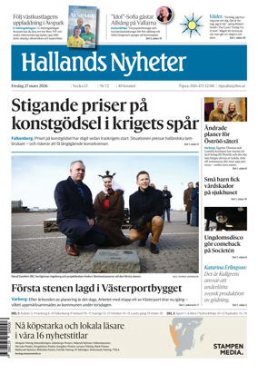 Cover of Hallands Nyheter