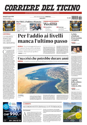Cover of Corriere del Ticino