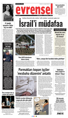 Cover of Evrensel Gazetesi