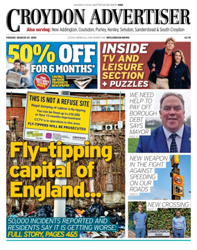 Cover of Croydon Advertiser