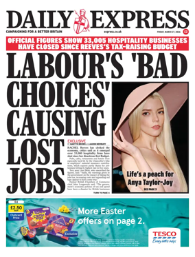 Cover of Daily Express