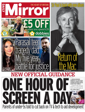 Cover of Daily Mirror