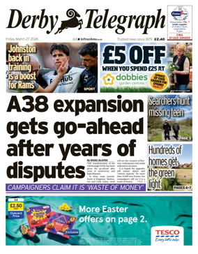 Cover of Derby Telegraph