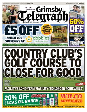 Cover of Grimsby Telegraph