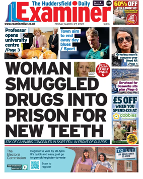Cover of Huddersfield Daily Examiner