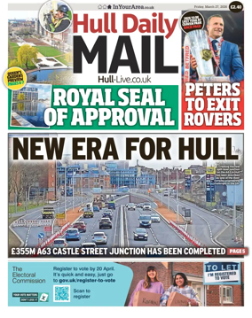 Cover of Hull Daily Mail