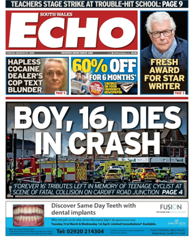 Cover of South Wales Echo