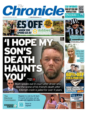 Cover of The Chronicle (South Tyneside and Durham)
