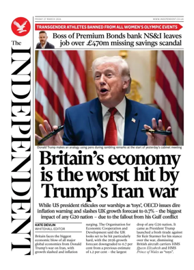 Cover of The Independent