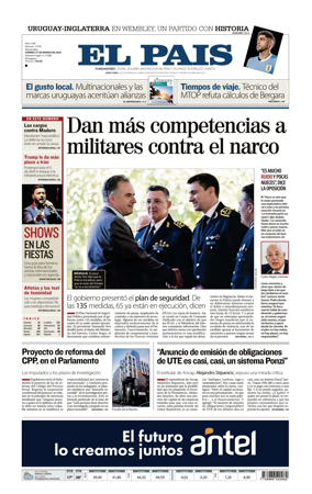 Cover of El Pais (Uruguay)