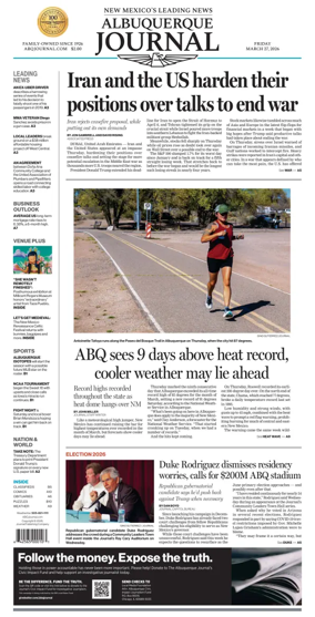 Cover of Albuquerque Journal