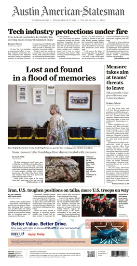 Cover of Austin American-Statesman
