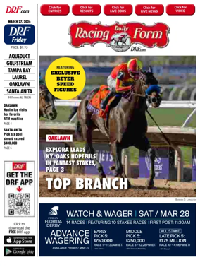 Cover of Daily Racing Form National Digital Edition