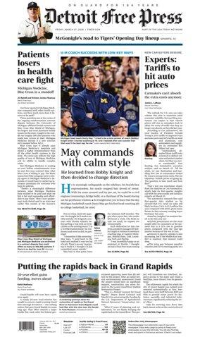 Cover of Detroit Free Press