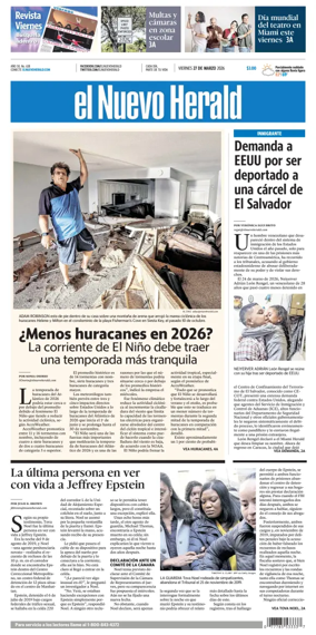 Cover of El Nuevo Herald