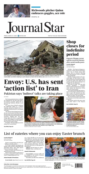 Cover of Journal Star (Peoria)