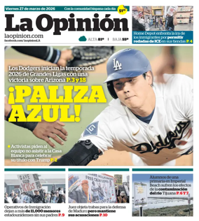 Cover of La Opinion