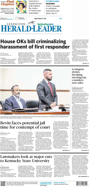 Cover of Lexington Herald-Leader