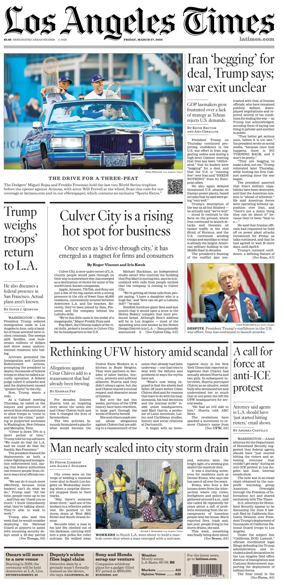 Cover of Los Angeles Times