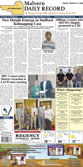 Cover of Malvern Daily Record