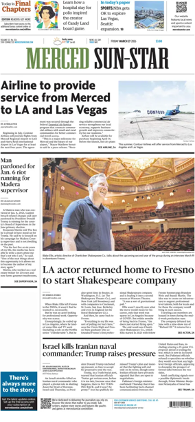 Cover of Merced Sun-Star