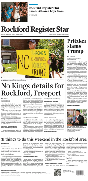 Cover of Rockford Register Star