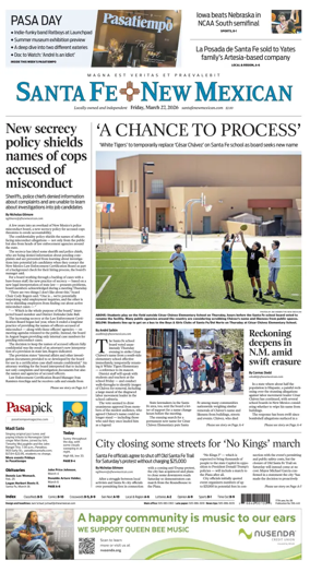 Cover of Santa Fe New Mexican