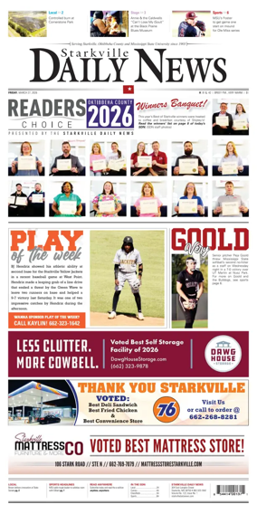 Cover of Starkville Daily News