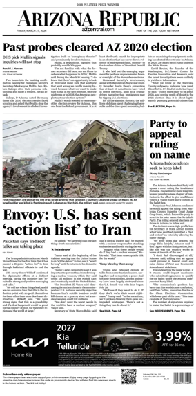 Cover of The Arizona Republic