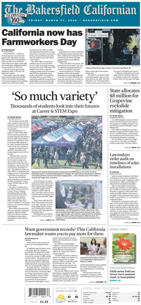 Cover of The Bakersfield Californian