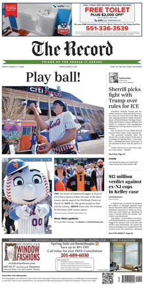 Cover of The Bergen Record