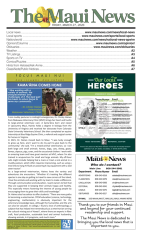 Cover of The Maui News