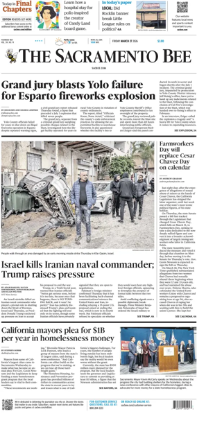 Cover of The Sacramento Bee