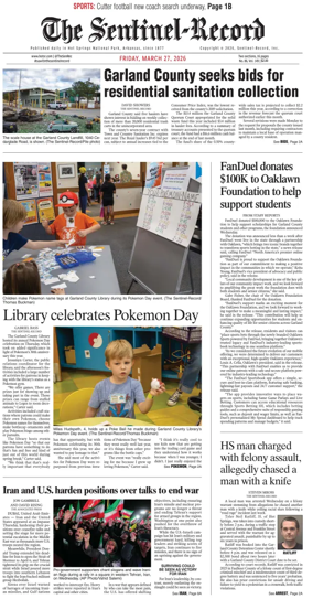 Cover of The Sentinel-Record