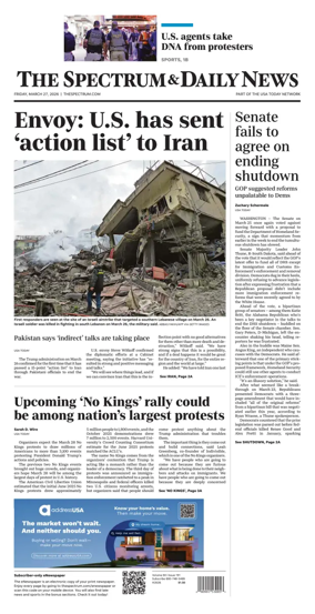 Cover of The Spectrum & Daily News