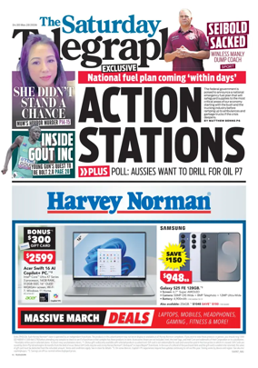 Cover of The Daily Telegraph (Sydney)