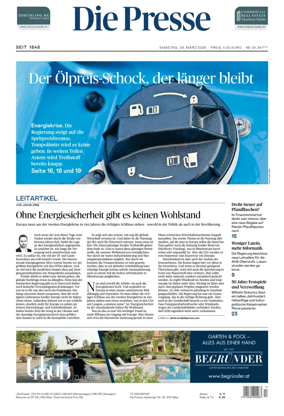 Cover of Die Presse