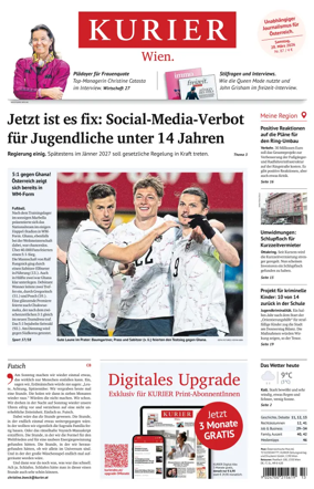 Cover of Kurier (Samstag)