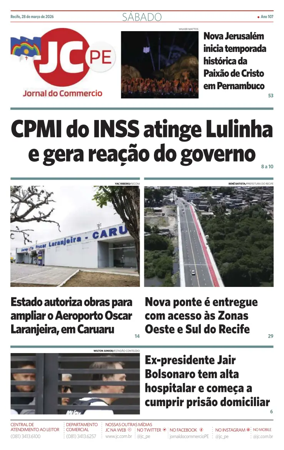 Cover of Jornal do Commercio