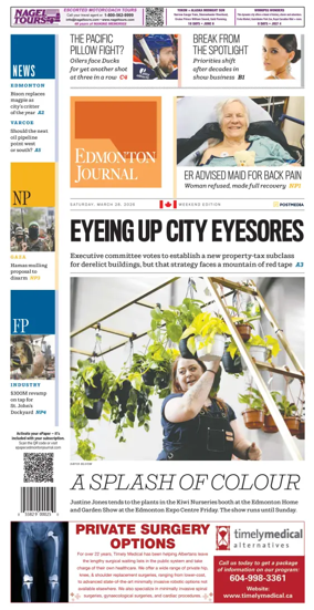 Cover of Edmonton Journal