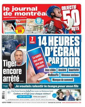 Cover of Le Journal de Montreal