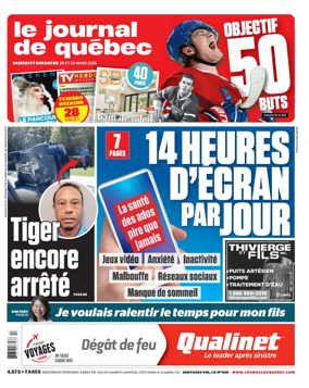 Cover of Le Journal de Quebec