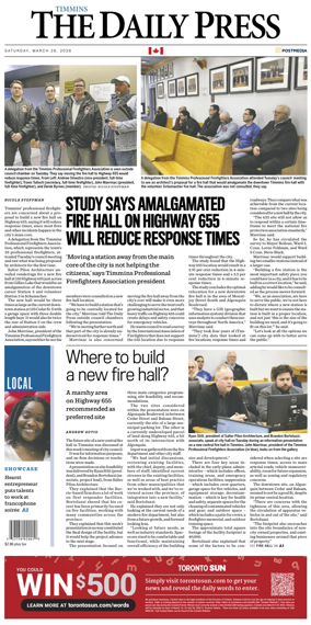 Cover of The Daily Press (Timmins)