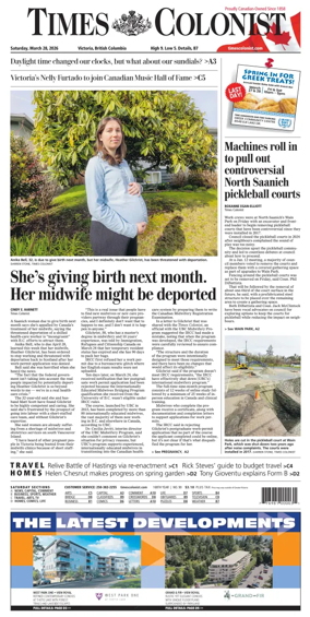 Cover of Times Colonist