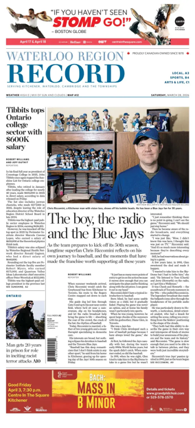 Cover of Waterloo Region Record