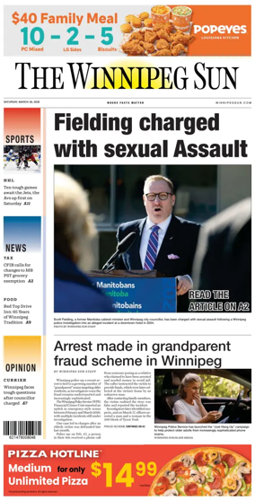 Cover of Winnipeg Sun